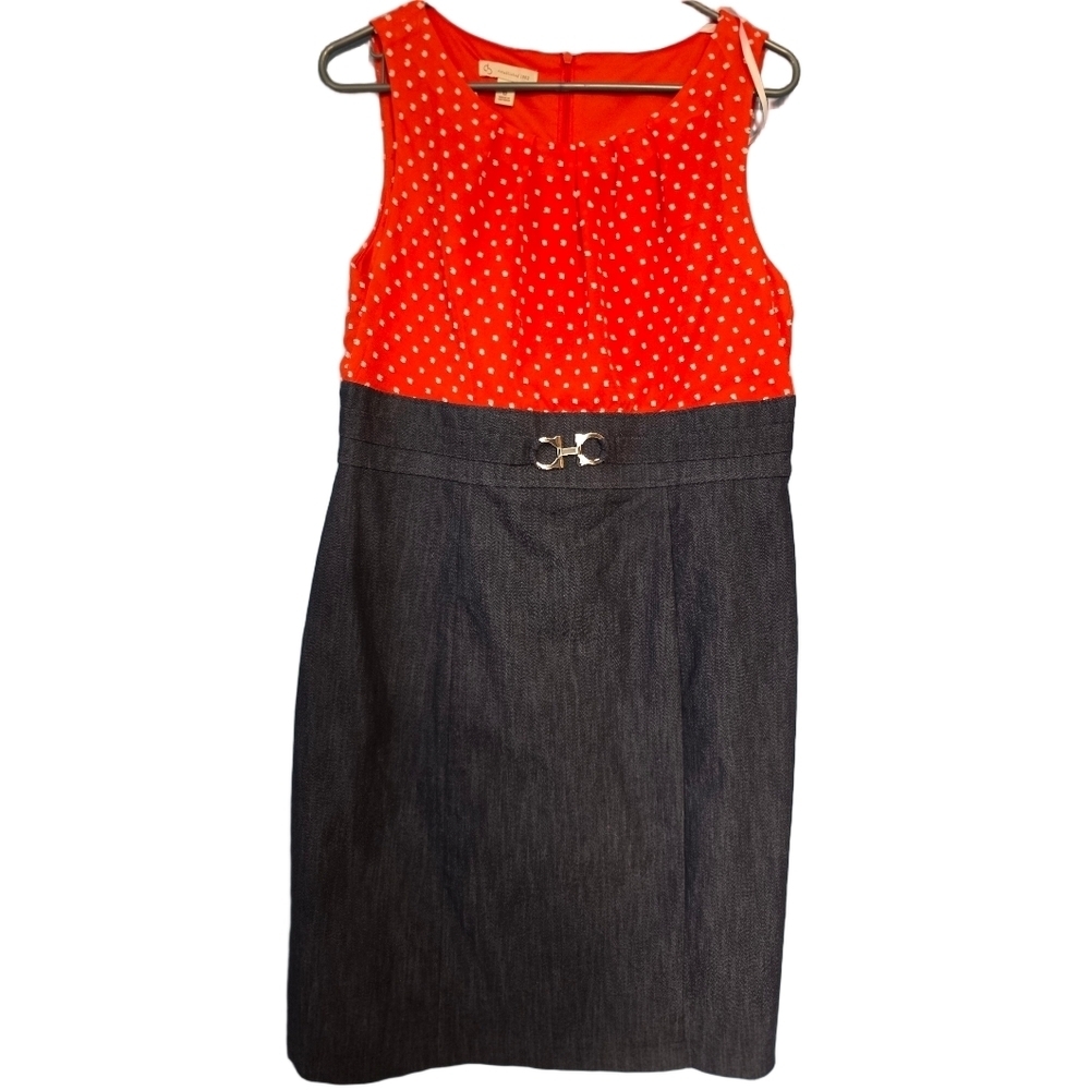 Vintage Size 12 Dress With Belt And Denim Skirt 60's Y2K 70's